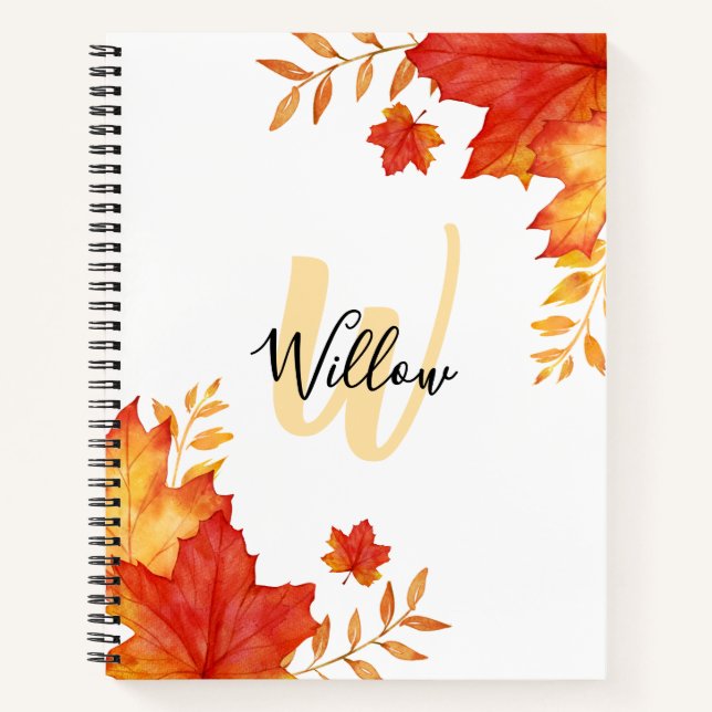 Fall Floral Notebook (Front)
