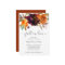 Fall Floral Orange Burgundy Elegant Bridal Shower