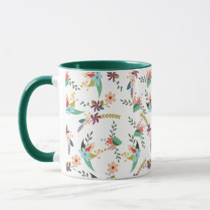 Fall Floral Pattern Mug