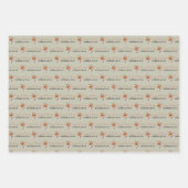 Fall Floral Wrapping Paper Sheets  (Front 2)