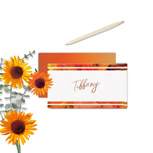 Fall Florals Secret Gardens Place Card