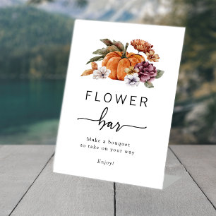 Fall Flower Bar Sign