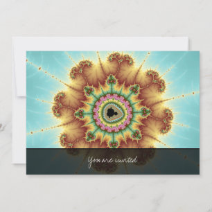 Fall Flower - Fractal Art Invitation