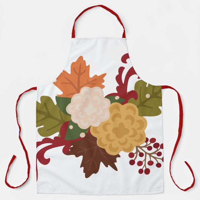 Fall Flowers Apron (Front)