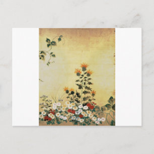 Fall Flowers Postcard