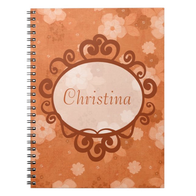 Fall Flowers Spiral Notebook (Front)
