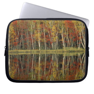 Fall Foliage and Birch Reflections; Hiawatha Laptop Sleeve