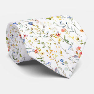 Fall Foliage and Wildflowers Tie