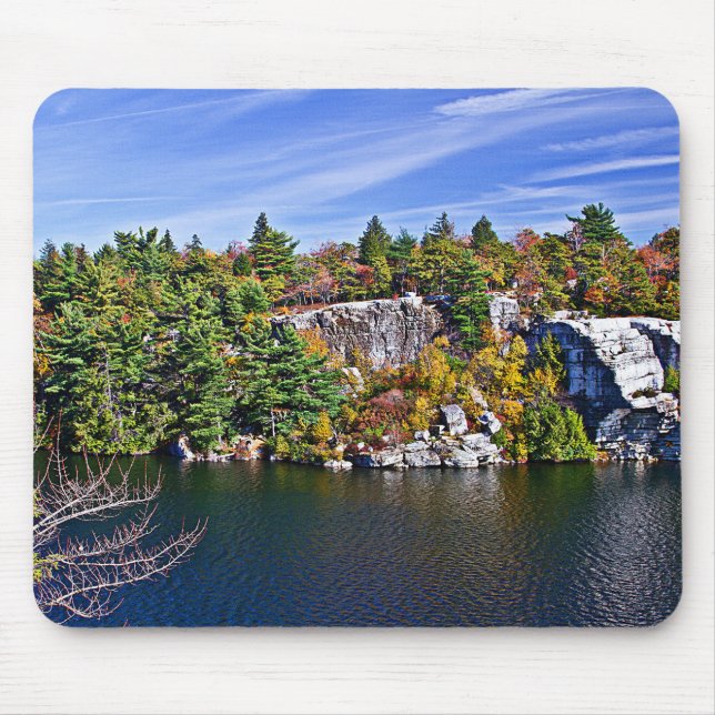 Fall Foliage around Lake Minnewaska Mouse Pad (Front)