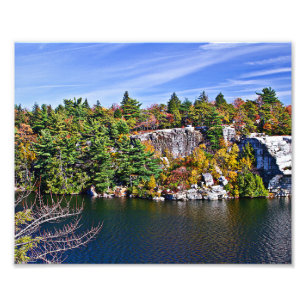 Fall Foliage around Lake Minnewaska Photo Print