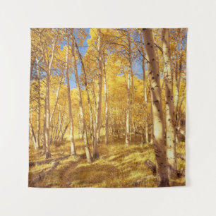 Fall Foliage Aspen Forest Tapestry