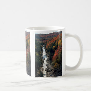 Fall foliage at Queechee Gorge, Queechee, Vermont, Coffee Mug