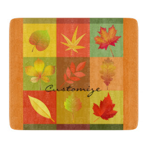 Fall Foliage Autumn Leaves Thunder_Cove Cutting Board