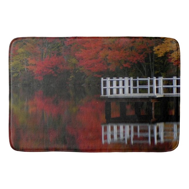 Fall Foliage Bath Mat (Front)