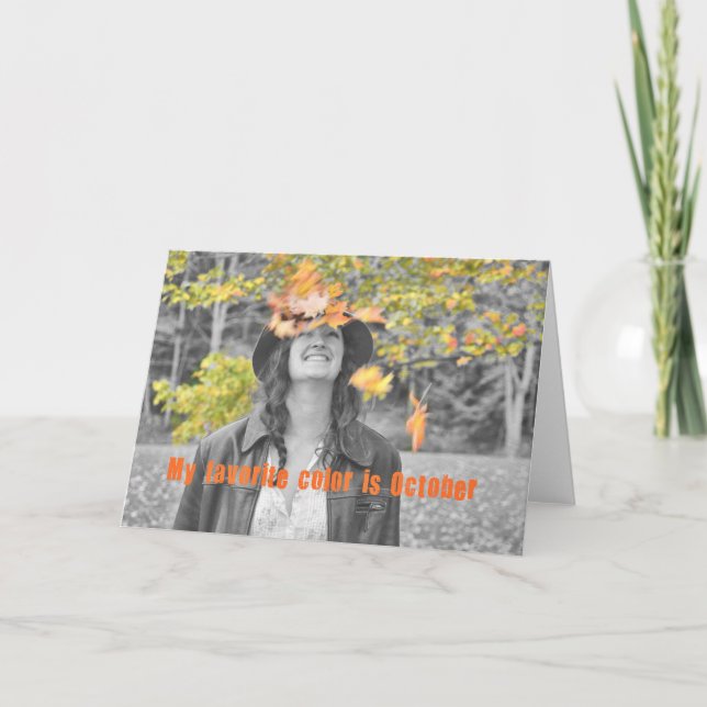 FALL FOLIAGE FUN Greeting Card (Front)