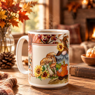 Fall Foliage Gnome Coffee Mug
