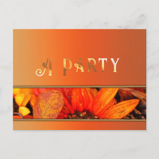 Fall Foliage Invitation Postcard