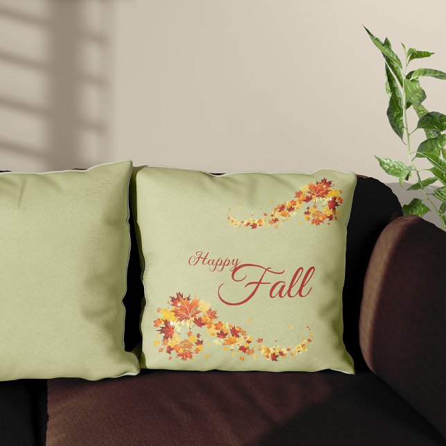  Fall Foliage Leaves Autumn Throw Pillow (Creator Uploaded)