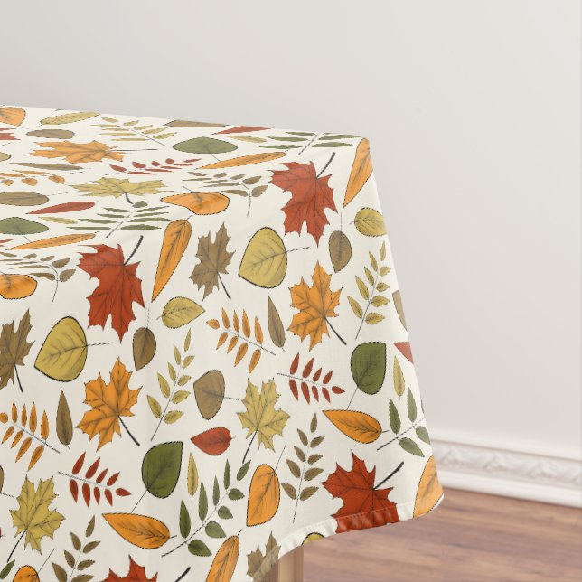 Fall Foliage Leaves Thanksgiving Party Tablecloth (In Situ)