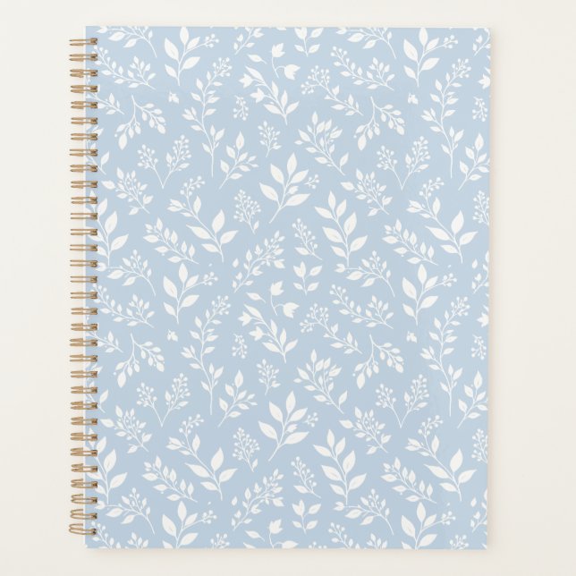 Fall Foliage Neutral - Dusty Blue Planner (Front)