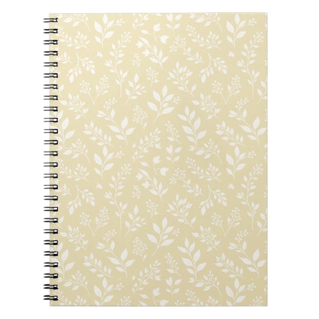Fall Foliage Neutral - Golden Wheat Notebook (Front)