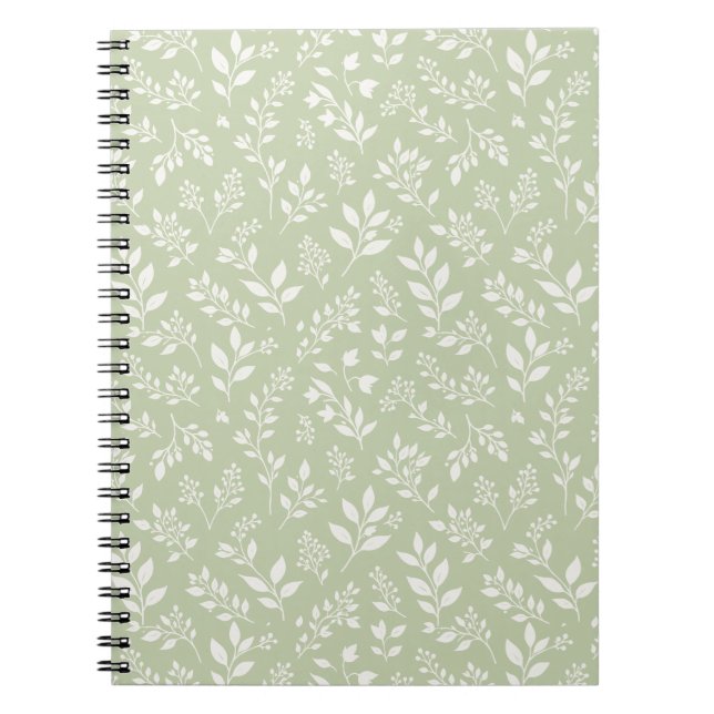 Fall Foliage Neutral - Soft Olive Notebook (Front)