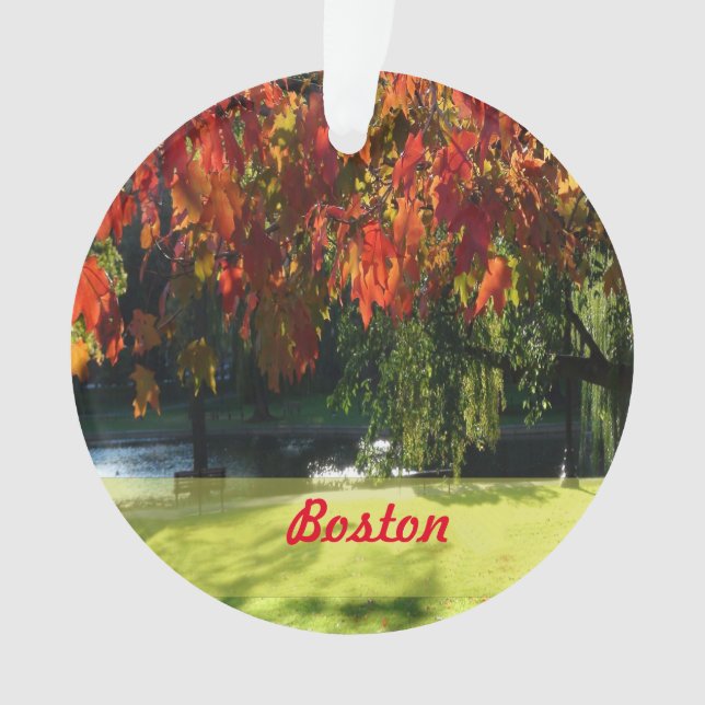 Fall Foliage of Boston Ornament (Front)