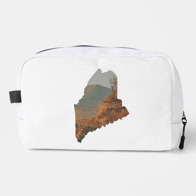 Fall Foliage on Katahdin in Maine Dopp Kit (Front)