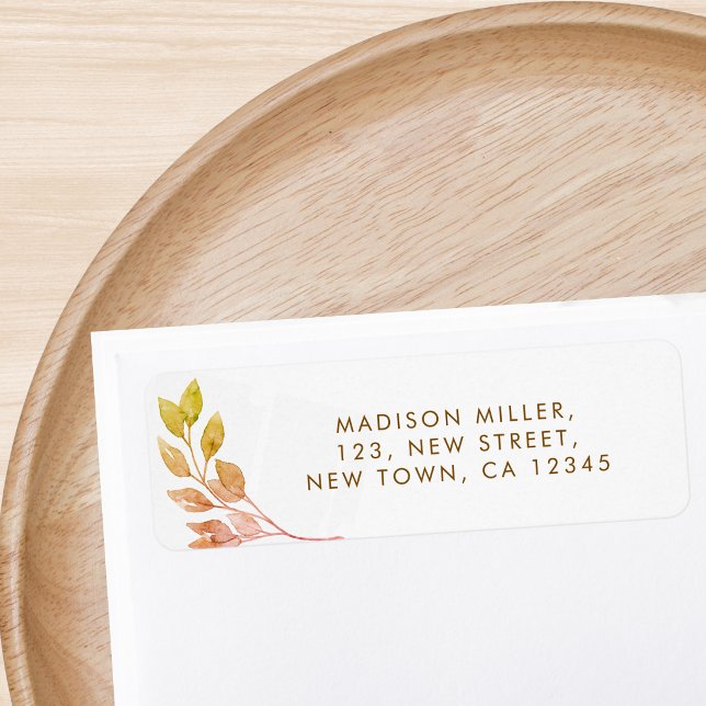 Fall Foliage Return Address  Label (Creator Uploaded)