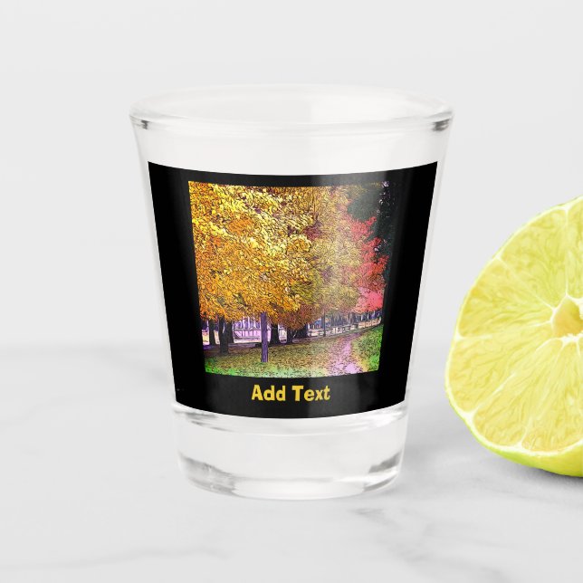 Fall Foliage  Shot Glass (Front)