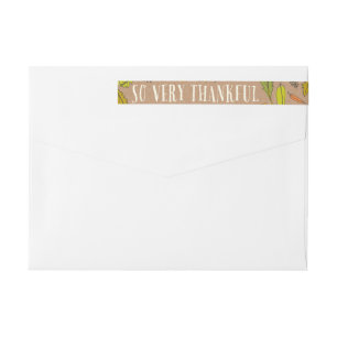 Fall Foliage Thankful Envelope Wrap Address Labels