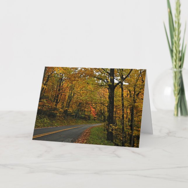 Fall Foliage Thanksgiving Card (Front)