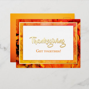 Fall Foliage Thanksgiving Invitation Post Card
