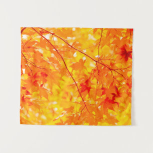 Fall Foliage Trees Nature SMALL Tapestry