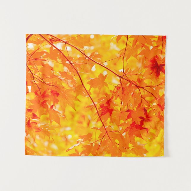 Fall Foliage Trees Nature SMALL Tapestry (Front (Horizontal))