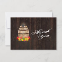Fall Foliage Wine Barrel Vineyard Wedding