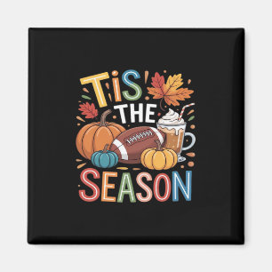 Fall Football Autumn Pumpkin Coffee Lover Magnet