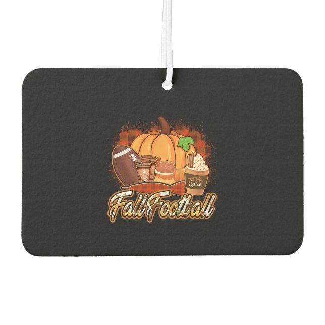 Fall Football Car Air Freshener (Front)