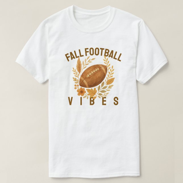 Fall Football Vibes T-Shirt (Design Front)