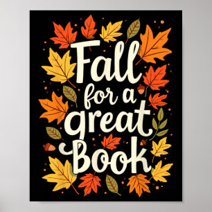 Fall For A Great Book Thanksgiving Day Books Readi Poster
