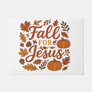 Fall For Jesus Autumn Pumpkin Christian Faith Clas Doormat