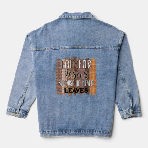 Fall For Jesus Denim Jacket
