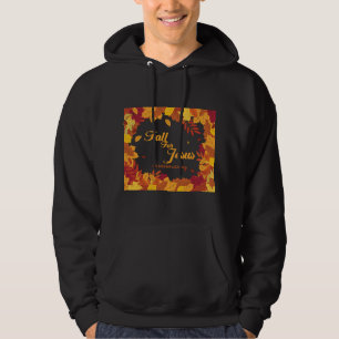 Fall For Jesus He Never Leaves Christian Christmas Hoodie