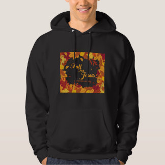 Fall For Jesus He Never Leaves Christian Christmas Hoodie