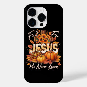 Fall for Jesus He Never Leaves Christian Faith Case-Mate iPhone 14 Pro Case