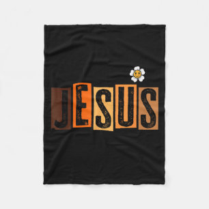 Fall For Jesus He Never Leaves Fleece Blanket