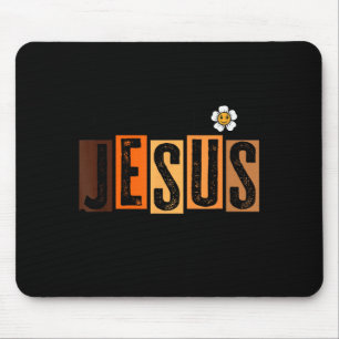 Fall For Jesus He Never Leaves Mouse Pad