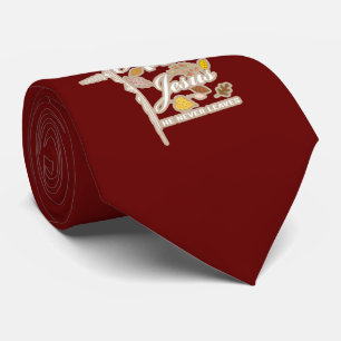 Fall for Jesus he never leaves  Tie