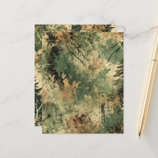 Fall Forest Floor Distressed Ink Scrapbook Paper