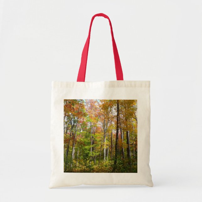 Fall Forest I Autumn Landscape Photography Tote Bag (Front)